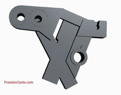 Rear view of the Predator Carb metering block