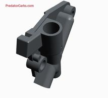 Side viev Predator Carb metering block - 3D