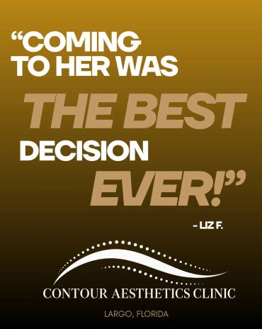 Testimonial praising Contour Aesthetics Clinic.