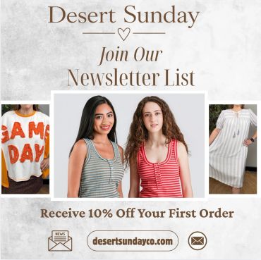 Join Desert Sunday newsletter and get 10% off your first order.