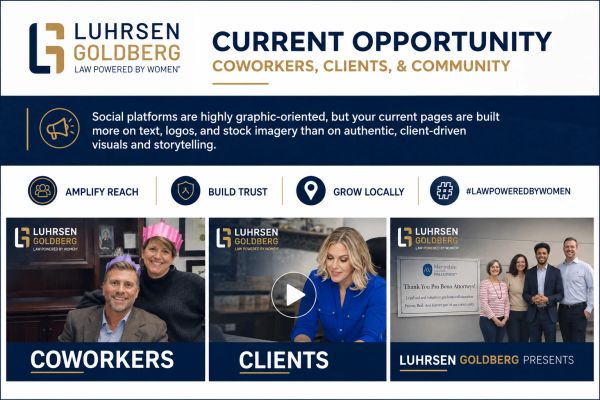 Luhrsen Goldberg promotes authentic graphics for coworkers, clients, and community.