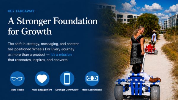 Key takeaway on growth and mission with outdoor family activity. Prosper Media Services