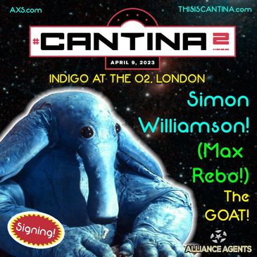 Like Max Rebo, you gotta get to the gig man to meet Simon Williamson! - Simon will be available in t