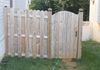 Shadow Box Fence W/ Convex Gate