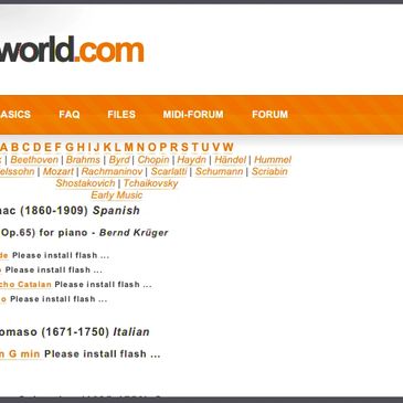 MIDI WORLD WITH THOUSAND OF MIDI SONG AT YOUR DISPOSAL