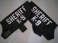 Reflective SHERIFF K-9 ID Dog Vests