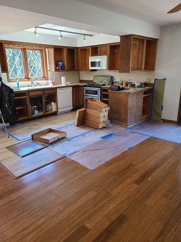 Interior kitchen remodel project