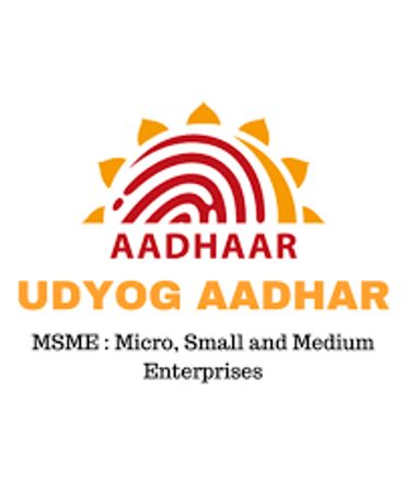 Logo of Udyog Aadhar for MSME registration.