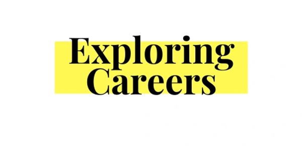 exploring careers in black letters