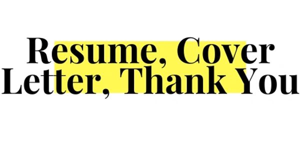 resume cover letter thank you black letter
