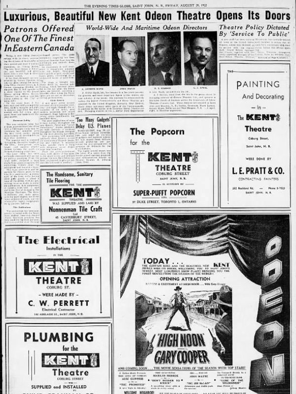 New Kent Odeon Theatre opens with luxurious features and top entertainment.