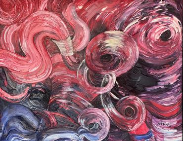 Cherry Smash
Artist: Beverly Kemp
Year: 2006
Medium: Oil on canvas!
Dimensions: 32.25" × 26.25"