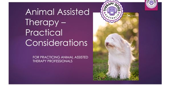 animal assisted therapy professional development