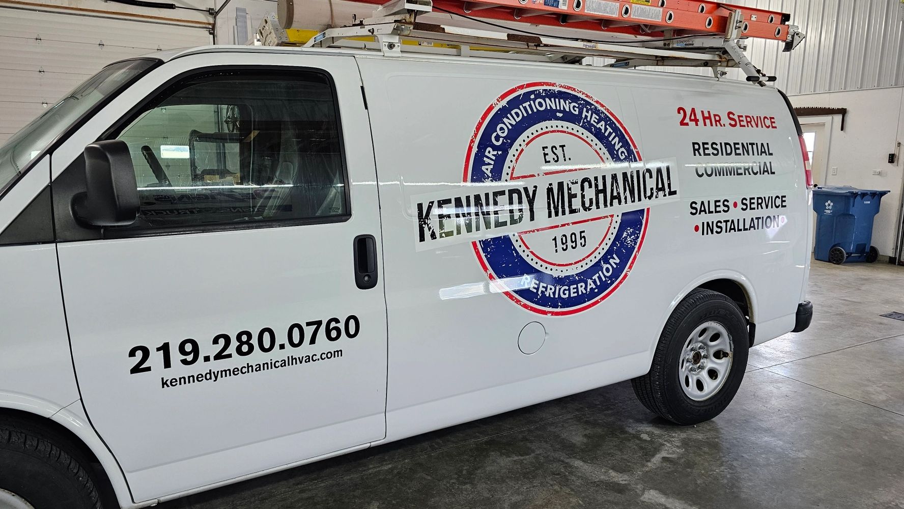 HVAC work van, Newton county Indiana, hvac repair, air conditioning repair, Morocco, Indiana, Kenned