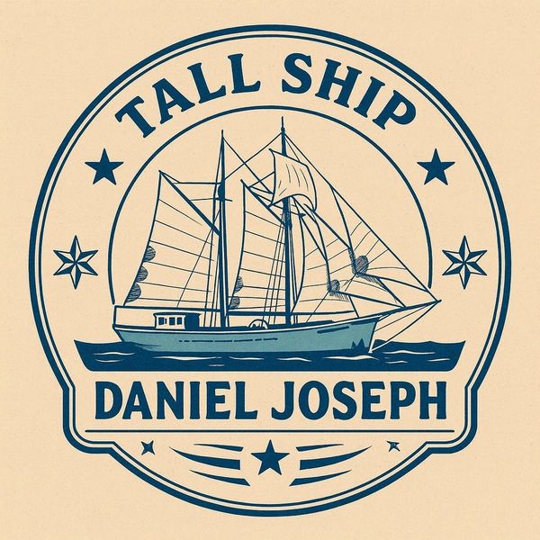 Logo of a tall ship named Daniel Joseph.