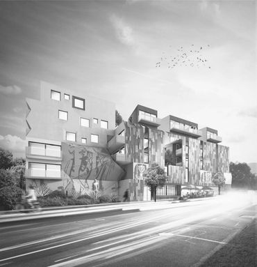 Apartments, Downtown Dallas Commercial Architecture, Cornerstone Community Development, Tulsa,