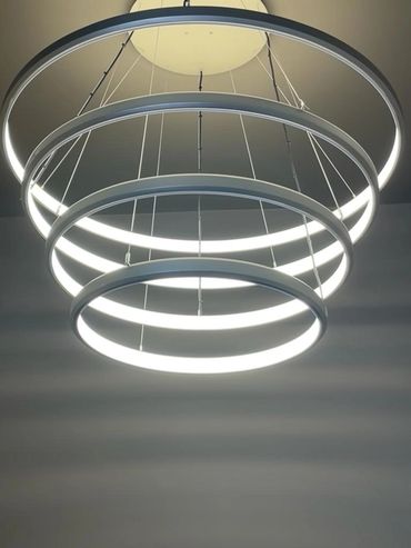 LUMINARIA ESTRUCTURA DE ALUMINIO Y DIFUSOR EN LONA TENSADA E ILUMNACION LED OPCION DIMERIZABLE