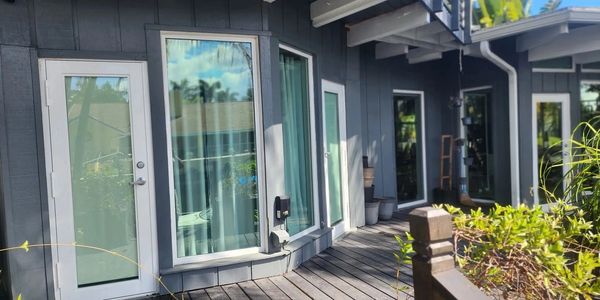 Window Cleaning of side of house