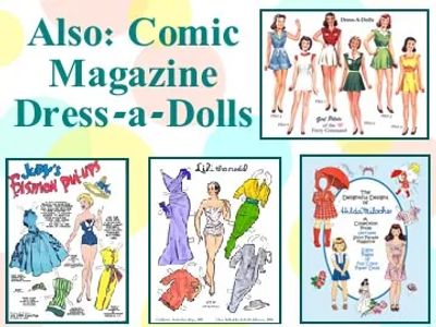 Paper Dolls in Comic Style, Classic Magazine Paper Dolls