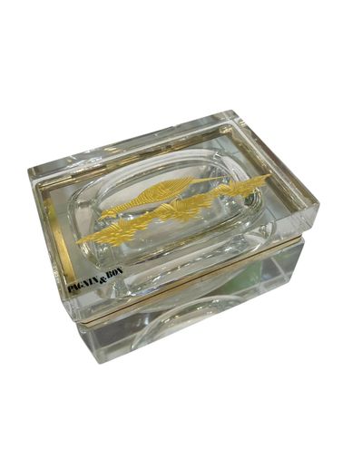 Murano Glass Box with Gold Pheasant