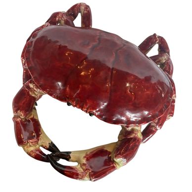French Majolica Palissy Ware Crab Tureen