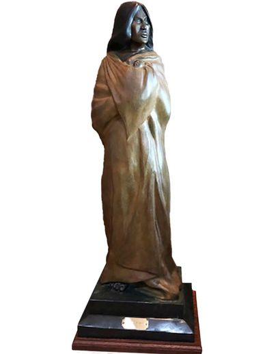 Picuris Midwife Sculpture by Robert Dale Tsosie