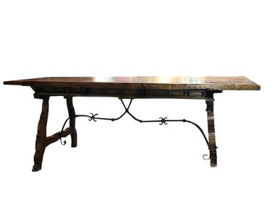 19th Century Carved Walnut Spanish Desk