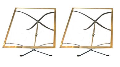 Mid Century Bronze And Glass Side Tables