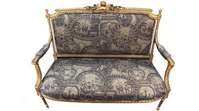 Mid Century Louis XVI Style Settee