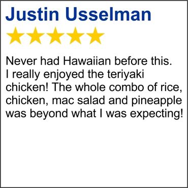 Justin Usselman says Buzz's Hawaiian Grill is the best Hawaiian food in St. Louis, MO.