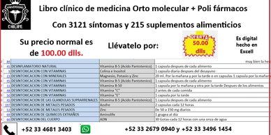 Es un libro clínicos con hipervínculos por síntomas que llevan a la medicina Orto Molecular exacta
