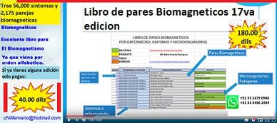 Es un libro clínico digital te lleva de 56,000 síntomas al tratamiento con pares biomagnetico