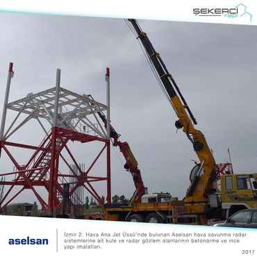 İzmir 2. Hava Ana Jet Üssü'nde bulunan Aselsan hava savunma radar sistemleri