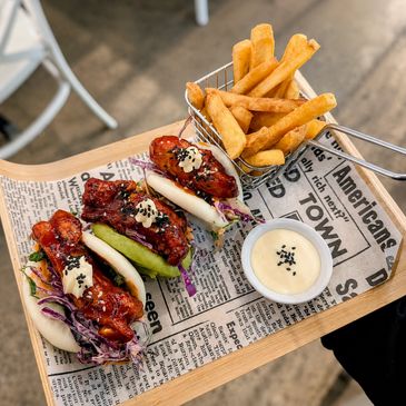 Korean fried Bao buns