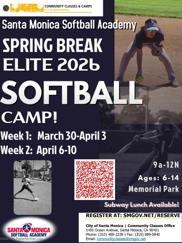 Spring break elite softball camp