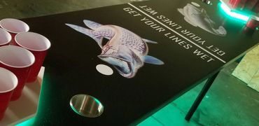 Planet Gaming Entertainment - Custom Game Table - Beer Pong