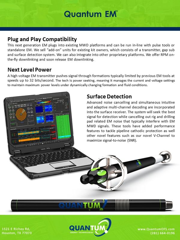 EM MWD Kits - new drilling technology