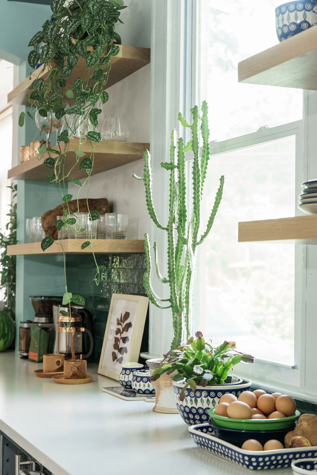 Colors and materials selection following client's preferences, integrating nature with intention.