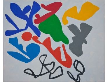 Hulot's Holiday, 2025, acrylic on canvas, 80 x 100 cm