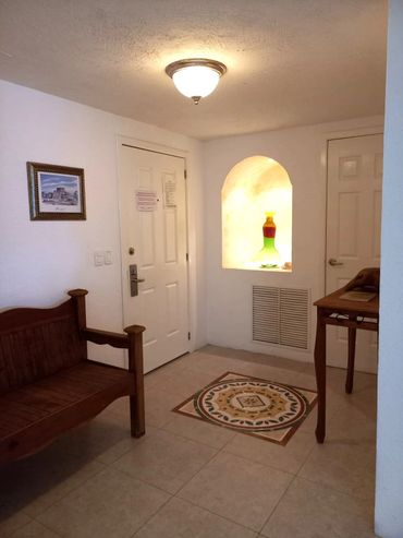 El Cantil Condo bedrooms doors.