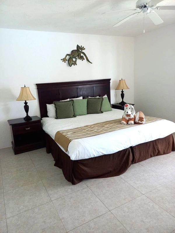 El Cantil Condo master beth room. Cozumel.
