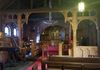Chapel at the Mission. Notice the pulpit shaped like a ship