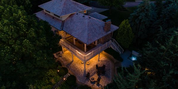 Drone photo of a luxury high end drone photo for real estate marketing in Minnesota