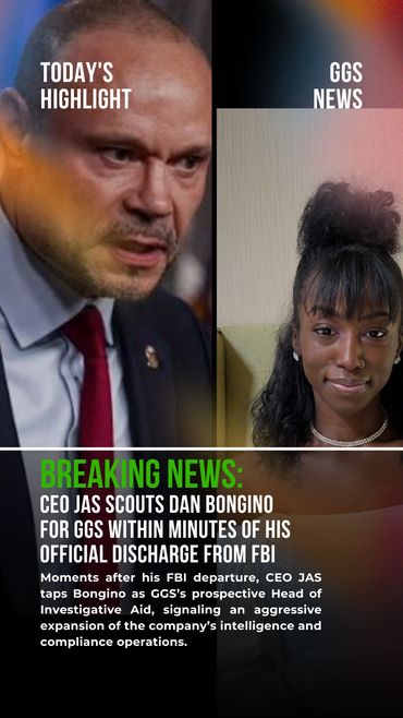 #BREAKINGNEWS: CEO JAS scouts Dan Bongino for GGS within minutes of his official discharge from FBI.