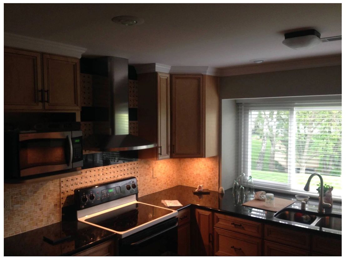 Kitchen restoration project granite counter tops carpenter remodeling build design