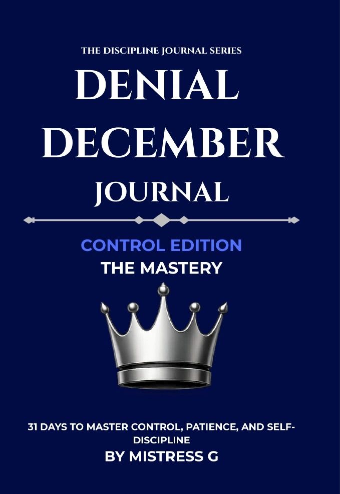 Denial December Journal Control Edition cover by Mistress G