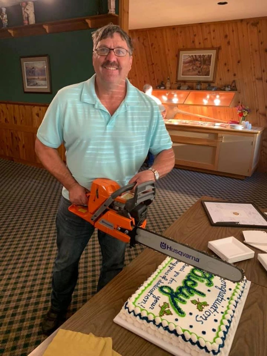 Dickey Fisher Retirement Party. Thank you for 40 years of loyalty and dedication to Maple Hardwoods 