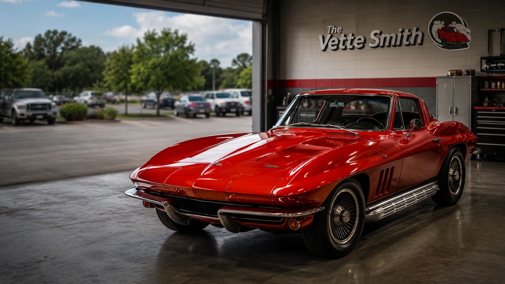 1966 Red Corvette
