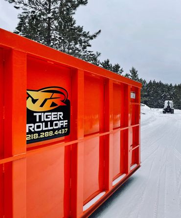 Rolloff Dumpster delivery by Rolloff Truck