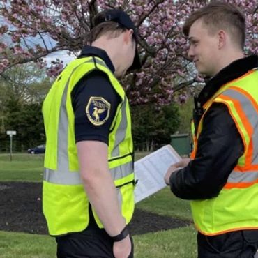 Custom Embroidered Sleeve Logos for Security Company Gear by Dc ThreadWrx in alexandria, VA.